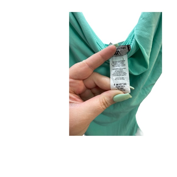 Va Va Voom Turquoise bodycon dress NWT sz S - Picture 2 of 5